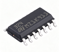 Amplificateur opérationnel quadruple basse consommation LM324DT pour l'amplification du signal, le comparaison et la conception de circuits de filtrage