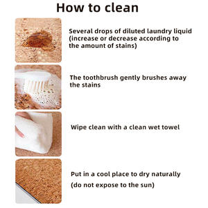 Tapis de yoga en liège en caoutchouc de 5mm de long feuille de mise à la terre <span class=keywords><strong>d</strong></span>'entraînement écologique pour l'approvisionnement en exercice essentiel de fitness - Product Image 4