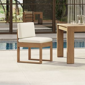 Ensemble de salle à manger d'extérieur en bois massif moderne pour patio, hôtel et jardin - Product Image 6