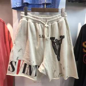 Pantalones cortos informales de verano para hombre, pantalones cortos deportivos holgados de tela de rizo estilo hip-hop, pantalones holgados de cinco puntos SM - Product Image 2