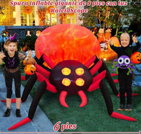 Squelette gonflable de 1,2 m pour Halloween avec lumière LED, idéal pour les fêtes d'attractions hantées et les petites décorations.