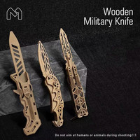 Vente chaude 2026 Modèle de couteau en bois 3D Assemblage DIY Sabre Puzzles Jouet pour enfants