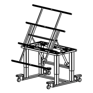 RITTAL Assembly-frame Manufacturing Plants A workbench for installing distribution box components movable workbench