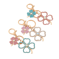 Porte-clés trèfle à quatre feuilles porte-bonheur tendance en peluche de la marque Naba, imprimé numérique YSK470, pour femme, best-seller transfrontalier CN