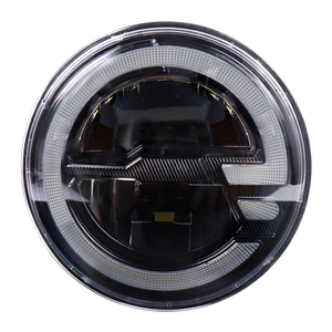 Phare avant automatique avec feux de jour et clignotants, ensemble de phares LED ronds de 7 pouces pour camion, pick-up, Land Rover, <span class=keywords><strong>Toyota</strong></span>, Chevy, Jeep - Product Image 1