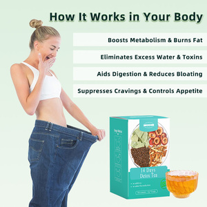 Kotak detoks pembakar lemak mentah 14 hari, meningkatkan metabolisme membersihkan pelangsing perut teh kesehatan penurun berat badan - Product Image 6