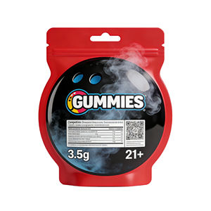 Sacs en Mylar de forme spéciale, sacs personnalisés pour bonbons, biscuits, fleurs, herbes, boîtes d'emballage 3.5, conception personnalisée <span class=keywords><strong>gratuite</strong></span> - Product Image 2