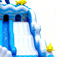 Parc d'attractions géant en PVC du fabricant Aire de jeux gonflable Bouncer Fun City Châteaux gonflables Thème 10 + Capacité