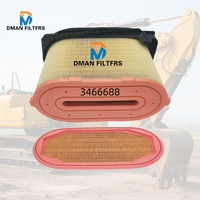 Compteur spécial Compresseur d'air de haute qualité et filtre à air moteur 3466687 C30400/1 PA5289 CF2631 3466688 pour pelle