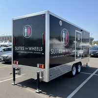 Remorque de toilettes portables avec douche, salle de bain mobile de luxe pour mariages, fêtes et événements en plein air