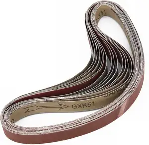 15-delige Schuurbandset Van 1X30 Inch 600-1000 Grit Aluminiumoxide Schuurmiddelen Aanpasbare Aluminium Messenmakers Polijsten
