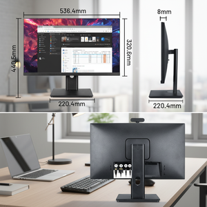 จอภาพ23.8นิ้ว100Hz หน้าจอเดสก์ท็อป1080P FHD พร้อมกล้องและเมาท์ผู้ผลิตจีน - Product Image 1