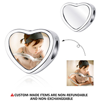 Pendentif cœur en argent sterling 925, gravure personnalisée, collier avec nom personnalisé, plaqué platine, bijoux cadeau, fabrication OEM