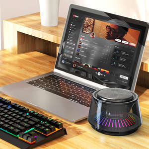 Mini enceinte portable multifonctionnelle RGB avec lumière et son, enceinte Bluetooth en tissu pour l'extérieur, <span class=keywords><strong>chargeur</strong></span> de téléphone sans fil, lecteur de musique - Product Image 6