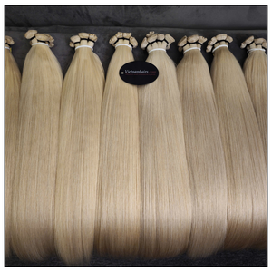 Extensions de cheveux naturels Remy Genius Weft, prix d'usine, couleur naturelle, OEM, marque privée, du Vietnam - Product Image 4