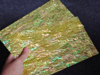 Grosir 0.5mm ibu dari lembar mutiara kuning ibu dari pir kertas pelapis tatahan untuk kotak perhiasan alat musik furnitur