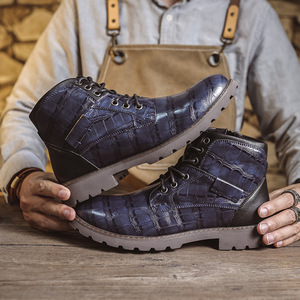 Botas Chelsea para Hombre, Impermeables, con Parte Superior de Goma, Antideslizantes, Estilo Retro Casual, para Trabajo al Aire Libre - Product Image 1