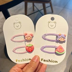 Cartoon Obst Haars pangen Set für Mädchen Bunte entzückende Haarschmuck für tägliche Styling Party und Schul anlässe - Product Image 6