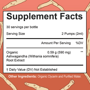 Extracto de Raíz de Ashwagandha Orgánico en Gotas Líquidas con Etiqueta Personalizada, Suplemento Herbal para Dormir, Relajación, Aumento de Energía y Función Cerebral - Product Image 6