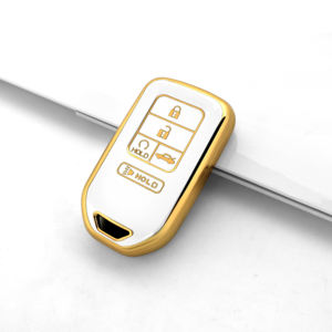 Bajo MOQ oro cromo borde <span class=keywords><strong>gris</strong></span> metálico suave TPU para Honda <span class=keywords><strong>Crv</strong></span> rd7 <span class=keywords><strong>2023</strong></span> Accord Key funda Shell Fob Protector - Product Image 3