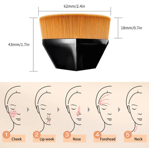 ชุดแปรงแต่งหน้าคาบูกิ รับทำโลโก้ แปรงรองพื้น คอนซีลเลอร์ อายไลเนอร์ อายแชโดว์ ขนแปรงนุ่ม สำหรับแต่งหน้า ใช้ได้กับใบหน้า ขายส่ง - Product Image 4