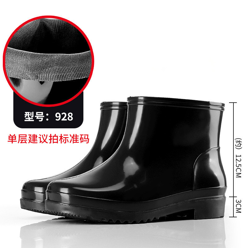 928 all-black short boots (no cotton)
