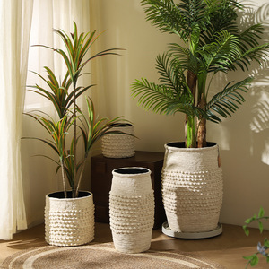 <span class=keywords><strong>Vaso</strong></span> Alto Moderno Minimalista <span class=keywords><strong>in</strong></span> Argilla di Magnesio <span class=keywords><strong>da</strong></span> Terra per Soggiorno Hotel Centro Commerciale <span class=keywords><strong>Vaso</strong></span> Decorativo per Piante - Product Image 2