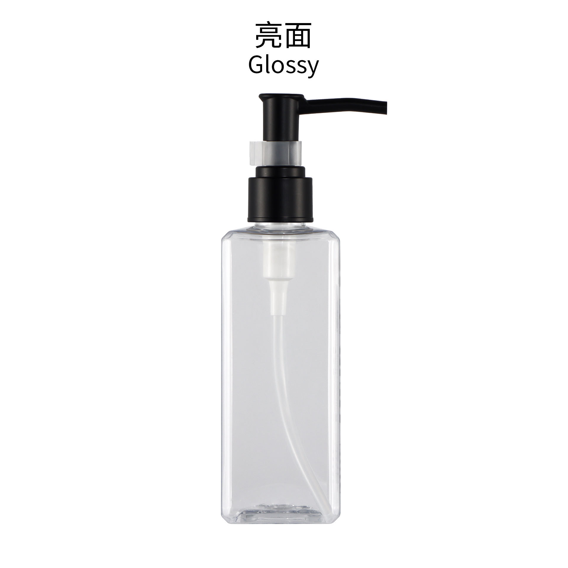 Flacon Transparent B18 Pompe Noire