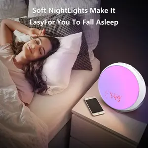 Nhà Máy Giá với Wake-up ánh sáng màu trắng phí đêm ánh sáng trắng tiếng ồn máy với ánh sáng ban đêm