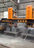 Machine à découper la pierre de type pont Xianda BLMM pour granit, puissance 18,5 kW, épaisseur de coupe maximale 450 mm, moteur contrôlé par CNC