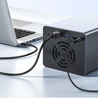 Cable de Datos USB3.0 SAMZHE para Impresora, USB-A Macho a USB-B 3.0 Macho, Cable Ascendente con Puerto Cuadrado AM/BM para Impresora y Carcasa de Disco