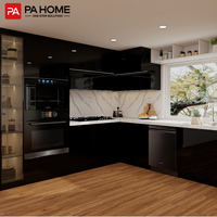 Muebles de Cocina de Lujo de Madera Listos para Armar de Alibaba: Isla de Cocina con Fregadero y Lavavajillas