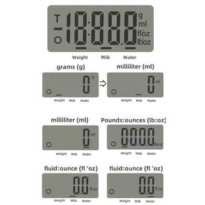 Balance <span class=keywords><strong>de</strong></span> cuisine électronique numérique avec base antidérapante pour peser le chocolat, le <span class=keywords><strong>sirop</strong></span> et les confiseries - Product Image 4