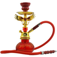 Haute arabe Shesha narguilé éléphant et aigle petit Pot ensemble acrylique tuyau d'eau tuyau en verre narguilé saveurs