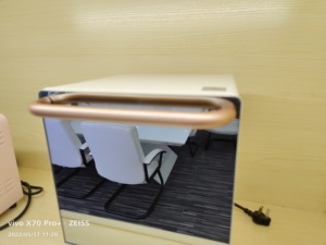 <span class=keywords><strong>Four</strong></span> électrique multifonctionnel de capacité 10L/12L avec <span class=keywords><strong>porte</strong></span> en verre miroir et détails de grain de bois 800W usage domestique - Product Image 2