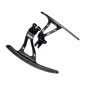 Para GTR R35 paletas <span class=keywords><strong>de</strong></span> cambio <span class=keywords><strong>de</strong></span> fibra <span class=keywords><strong>de</strong></span> carbono seco embellecedor Interior para 2008-2016 NISSAN extensión volante Pick - Product Image 2