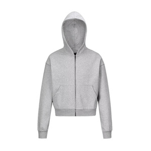 <span class=keywords><strong>Felpa</strong></span> con cappuccio personalizzata da uomo alla moda con doppia cerniera in tinta unita pesante <span class=keywords><strong>felpa</strong></span> con tecnica <span class=keywords><strong>di</strong></span> lavaggio della giacca Cardigan - Product Image 2