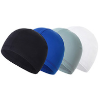 Casquette de cyclisme unisexe en soie glacée, jacquard uni, pour sports de plein air, coupe-vent, respirante, anti-transpiration, sous-casque, bandeau