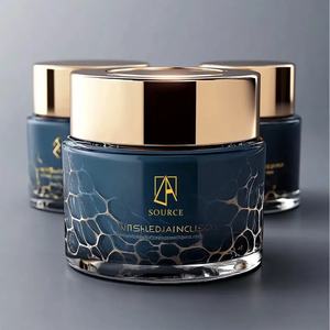 Custom 30g 50g 100g <strong>Empty</strong> Luxury Skincare Glass Cream <strong>Cosmetic</strong> <strong>Jar</strong> With Lid - Product Image 2