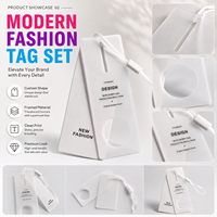 Étiquettes de vêtements personnalisées haut de gamme avec gaufrage et débossage, logo personnalisé, papier mat, étiquettes de prix pour les marques de mode