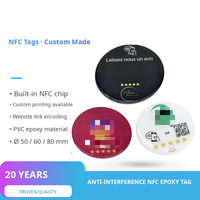 Tarjeta NFC Personalizada, Tarjeta Inteligente NTAG213 Programable, PVC Acrílico, Soporte de Epoxi, Tarjeta de Visita Flexible, Regalo al por Mayor