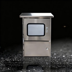 IP65 Su Geçirmez Toz Geçirmez 201 Paslanmaz Çelik Döküm Kutu Elektrik Dağıtım Kutusu Dış Mekan Özel Delikli - Product Image 1