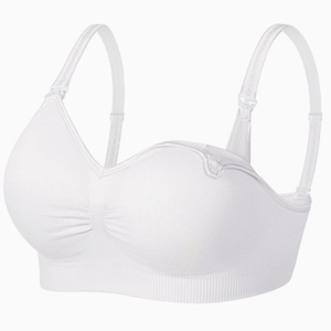 Sujetador de <span class=keywords><strong>lactancia</strong></span> para mujer, talla grande, delgado, liso, para uso diario, sin aros, transpirable, sin costuras, para dormir - Product Image 6