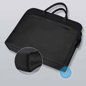 New Design B-2501 Large-Capacity Expending Black Business <b>Briefcase</b> PU <b>Leather</b> Office 15 Inches Laptop Bag for Men - Product Image 3
