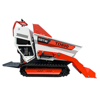 Mini camion à chenilles de haute qualité de 0,8 tonne, livraison rapide, mini benne 4x4 pour usage domestique, jardin, ferme, vente en gros de chargeurs