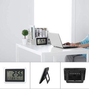 <span class=keywords><strong>Horloge</strong></span> murale numérique <span class=keywords><strong>à</strong></span> affichage LCD électronique moderne de grande taille, utilisation en intérieur, fonctionnement sur <span class=keywords><strong>piles</strong></span>, fonction snooze, décoration de bureau <span class=keywords><strong>à</strong></span> domicile - Product Image 5