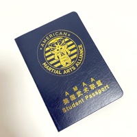 Luxe Or Estampage PU Couverture Animal Voyage Tour Personnalisé Passeport Pour Animaux Livret Certificat