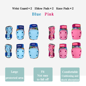 Cheap alta qualidade Roller Skate e Skateboarding Knee Pads Cotovelo Pad Wrist Guard Protective Gear Set Esportes ao ar livre para crianças - Product Image 5