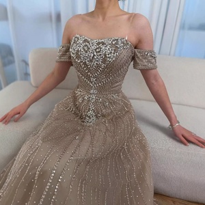 Vestido de <span class=keywords><strong>Noche</strong></span> Serene Hill LA73195A Rosa con Cuentas, Hombros Descubiertos, Corte en A, Elegante <span class=keywords><strong>para</strong></span> Bodas y Fiestas 2026 - Product Image 6