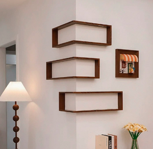 Étagère murale décorative industrielle d'organisation et de rangement en zigzag, décoration de ferme - Product Image 5